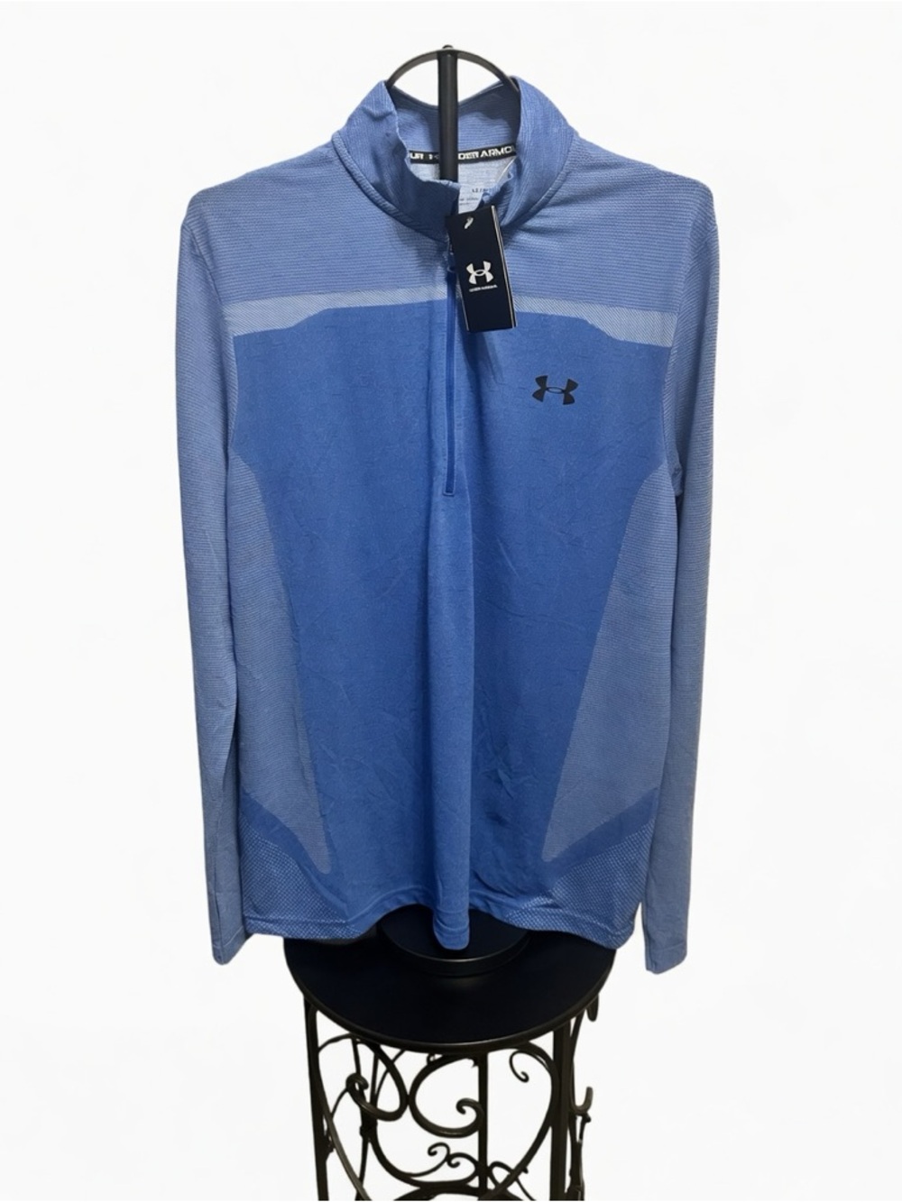 Blue on blue Under Armour long sleeved athletic shirt